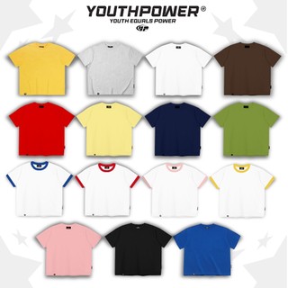 Áo Thun Big Boxy YOUTHPOWER TRƠN BASIC From Rộng Nam Nữ Cổ Tròn Chất Liệu Cotton In Lụa Local Brand