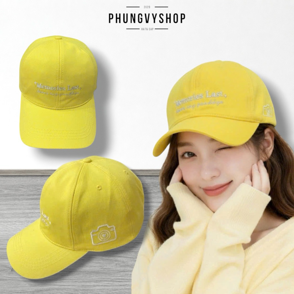 Mũ nón LƯỠI TRAI unisex nam nữ phong cách hàn quốc PHUNGVYSHOP- / Kết Lớn Kaki MEMORIE LAST np/