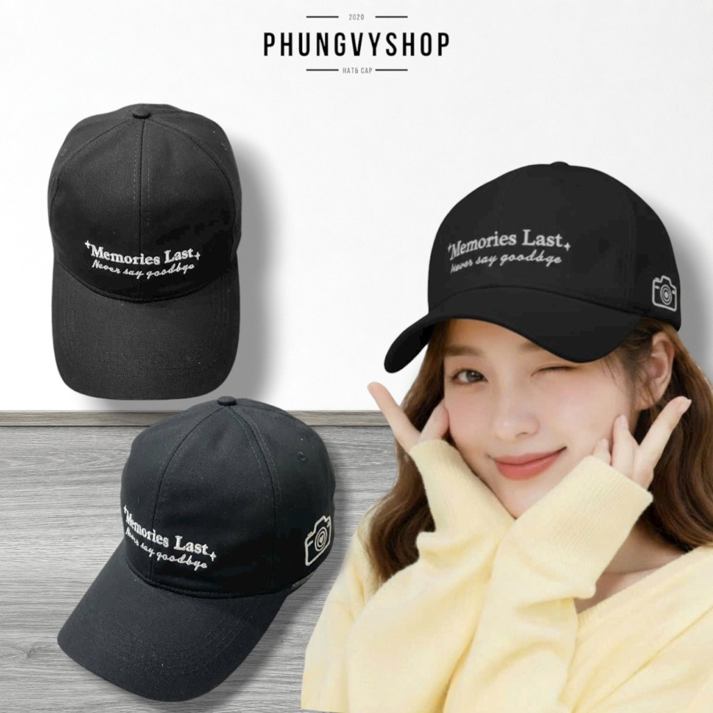Mũ nón LƯỠI TRAI unisex nam nữ phong cách hàn quốc PHUNGVYSHOP- / Kết Lớn Kaki MEMORIE LAST np/