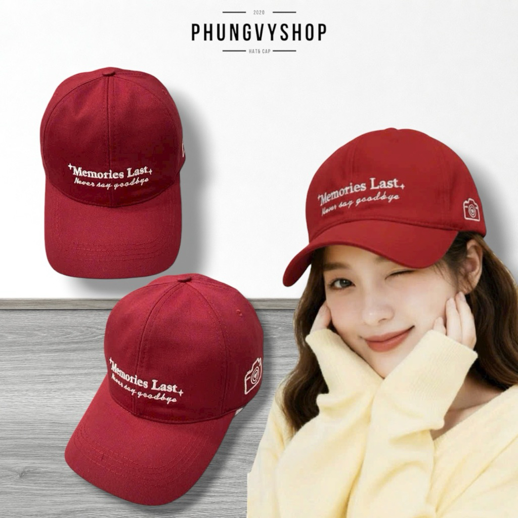Mũ nón LƯỠI TRAI unisex nam nữ phong cách hàn quốc PHUNGVYSHOP- / Kết Lớn Kaki MEMORIE LAST np/