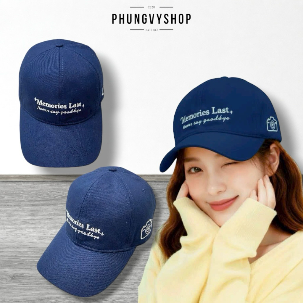 Mũ nón LƯỠI TRAI unisex nam nữ phong cách hàn quốc PHUNGVYSHOP- / Kết Lớn Kaki MEMORIE LAST np/