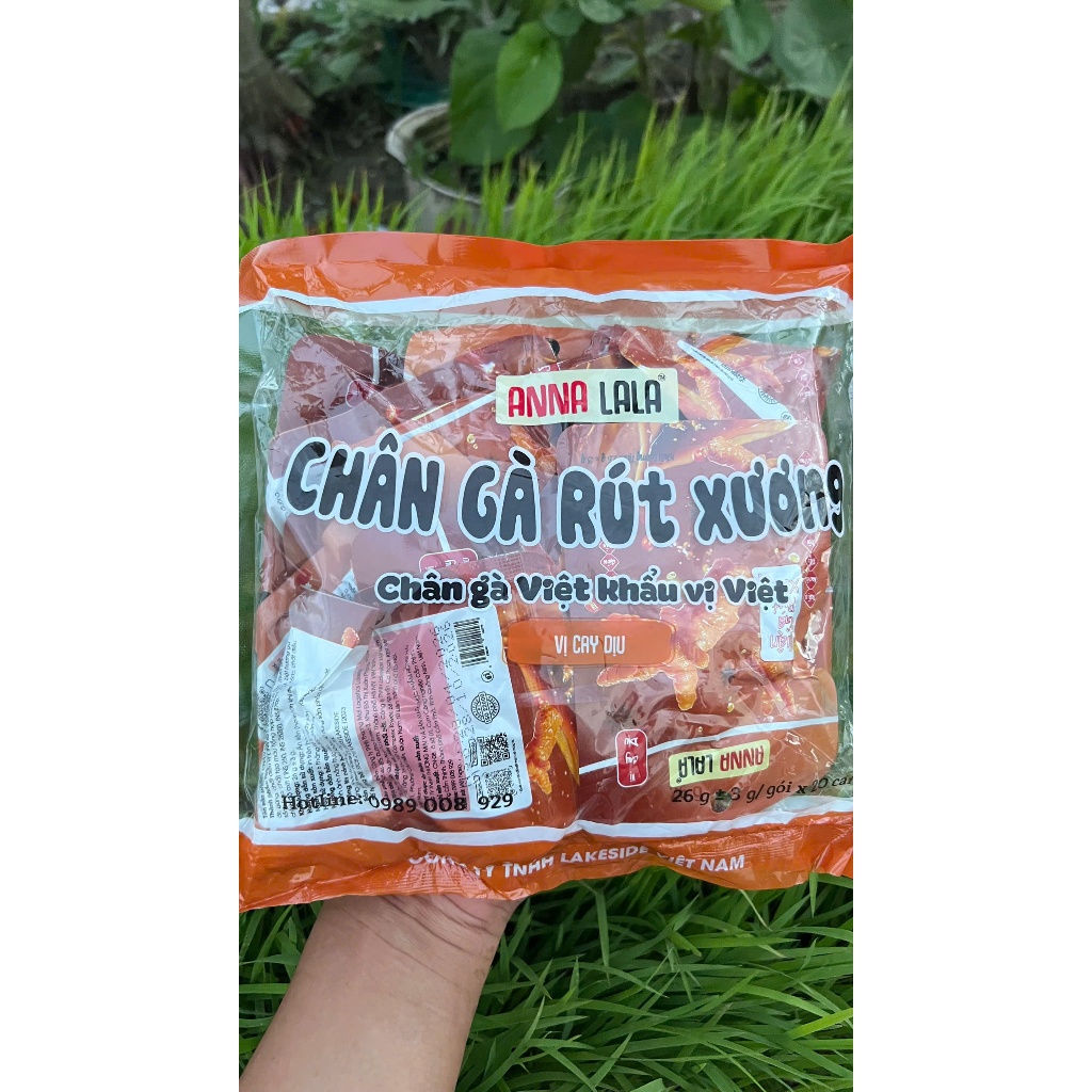 COMBO CHÂN GÀ RÚT XƯƠNG ANNALALA Thơm ngon cực cuốn 26G +- 3G . Sản phẩm có 3 vị , 3 màu cho quý khách dễ lựa chọn