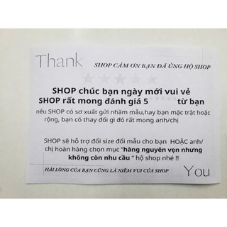 01 tờ giấy cảm ơn bạn