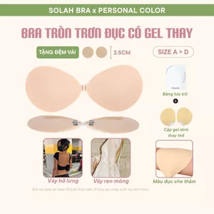 Áo Dán Ngực Silicone Có Gel Thay Thế SOLAH Màu Đục Che Kín Sẹo Thâm Tạo Khe Đi Biển Bikini BR15