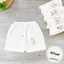 COmbo 5/10 chiếc quần chục đùi peptit thun lạnh NỀN TRẮNG KEM cho bé 4-14kg mesocshop