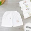 COmbo 5/10 chiếc quần chục đùi peptit thun lạnh NỀN TRẮNG KEM cho bé 4-14kg mesocshop