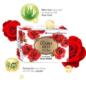 HỘP XÀ BÔNG CỤC DOUBLE RICH HƯƠNG HOA HỒNG/ IRIS/ LILY 90G