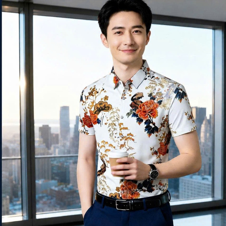 Sơ Mi Nam Hoa Văn Nghệ Thuật Nâng Tầm Phong Cách Phái Mạnh Thiết Kế Ấn Tượng Thể Hiện Cá Tính Lý Tưởng Cho Nam