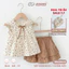 Set Bộ Bé Gái Hàn Quốc Babydoll + Chân Váy Hai Tầng Hè 2026 Hoạ Tiết Hoa Dễ Thương