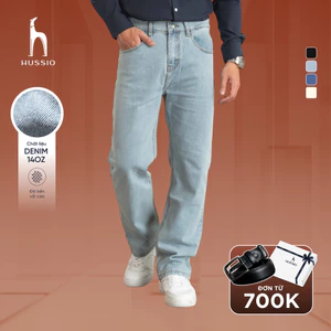 Quần jeans nam OPARD, BST 22 CENT, ống suông, co dãn tốt, đứng form, trẻ trung, thanh lịch - HUSSIO
