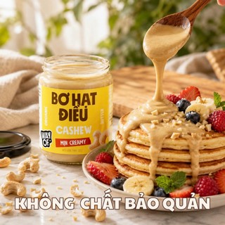 Bơ Hạt Điều Mịn WayOf - Không Đường Không Dầu - Giàu Protein Eat Clean Gym