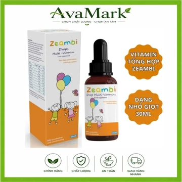 Vitamin Zeambi, Vitamin Tổng Hợp Zeambi Nhập Khẩu Anh Quốc Dạng Nhỏ Giọt Chai 30ml