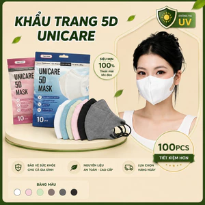Khẩu Trang 5D UNI MASK (Uni Care) Hàng Cao Cấp Chống Bụi Mịn Chính Hãng