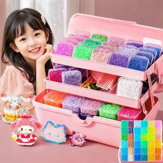 【Bộ Hạt Xếp DIY 2.6mm】 Cho Bé Trai Bé Gái, Combo Đầy Đủ Kèm Bàn Ủi, Dễ Làm Tại Nhà
