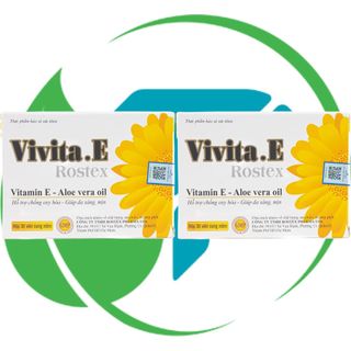 Combo 2 Hộp (30V Trắng) Vivita.E Rostex Trắng 30 Viên - Rostex - Vinaphar - Vitamin Phục Hồi