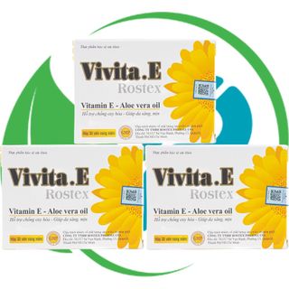 Combo 2 Hộp (30V Trắng) Vivita.E Rostex Trắng 30 Viên - Rostex - Vinaphar - Vitamin Phục Hồi