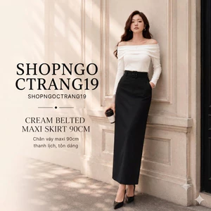Chân Váy bút chì Dài Ôm Body Nữ Cạp Cao Kèm Đai SHOPNGOCTRANG19 – Chân Váy Công Sở Thanh Lịch Dáng Dài Che Khuyết Điểm