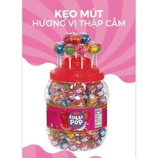 Kẹo mút hũ PRAN Treat Pop100 que đủ mùi 1000g - Nhập Khẩu Bangladesh