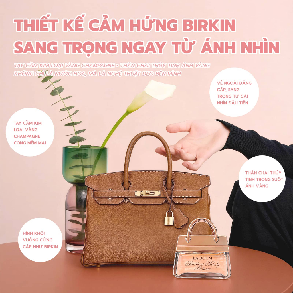 【NEW】Nước Hoa Nữ Ngọt Thanh Khô Không Hề Ngấy Ánh Nhũ Kim Tuyến Sang Trọng Lưu Hương 24h LABOUM Phù Hợp Đi Làm Hẹn Hò