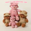 Gấu Bông Teddy & Lợn Hồng Mặc Yếm - Thêu Tên Theo Yêu Cầu Trên Mũ Và Yếm, Quà Tặng Cá Nhân Hóa