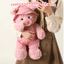 Gấu Bông Teddy & Lợn Hồng Mặc Yếm - Thêu Tên Theo Yêu Cầu Trên Mũ Và Yếm, Quà Tặng Cá Nhân Hóa