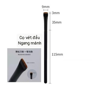 Cọ Vét Tém Chân Mày đầu cọ siu mảnh thân đen
