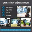 Quạt Tích Điện Mini, Để Bàn Làm Mát Cực Nhanh, Pin Dung Lượng Lớn Sử Dụng Liên Tục Nhiều Giờ Hot 2026