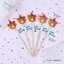 Set Cắm Giấy Chủ đề cây, chủ đề hoa - Phụ Kiện Bánh Sinh Nhật, Bánh Kem- Giá Tốt DUHA 073