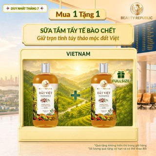 [MUA 1 TẶNG 1] Sữa tắm tẩy tế bào chết Việt giảm nhờn & mụn lưng với BHA Beauty Republic Đánh Thức Cao Nguyên 500ml