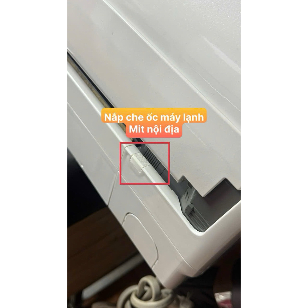 Nắp Che Ốc máy lạnh - điều hoà mitsu - thiết kế đẹp - như zin