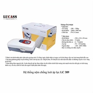 [ICU Store] Máy + Đệm hơi chống loét tì đè áp lực Lucass LC 389