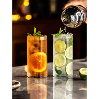 Bộ 6 Ly Thủy Tinh Ocean Pulse Rock/Long Drink 235ml 285ml 355ml 370ml Ly Cafe Cocktail Trà Cao Cấp