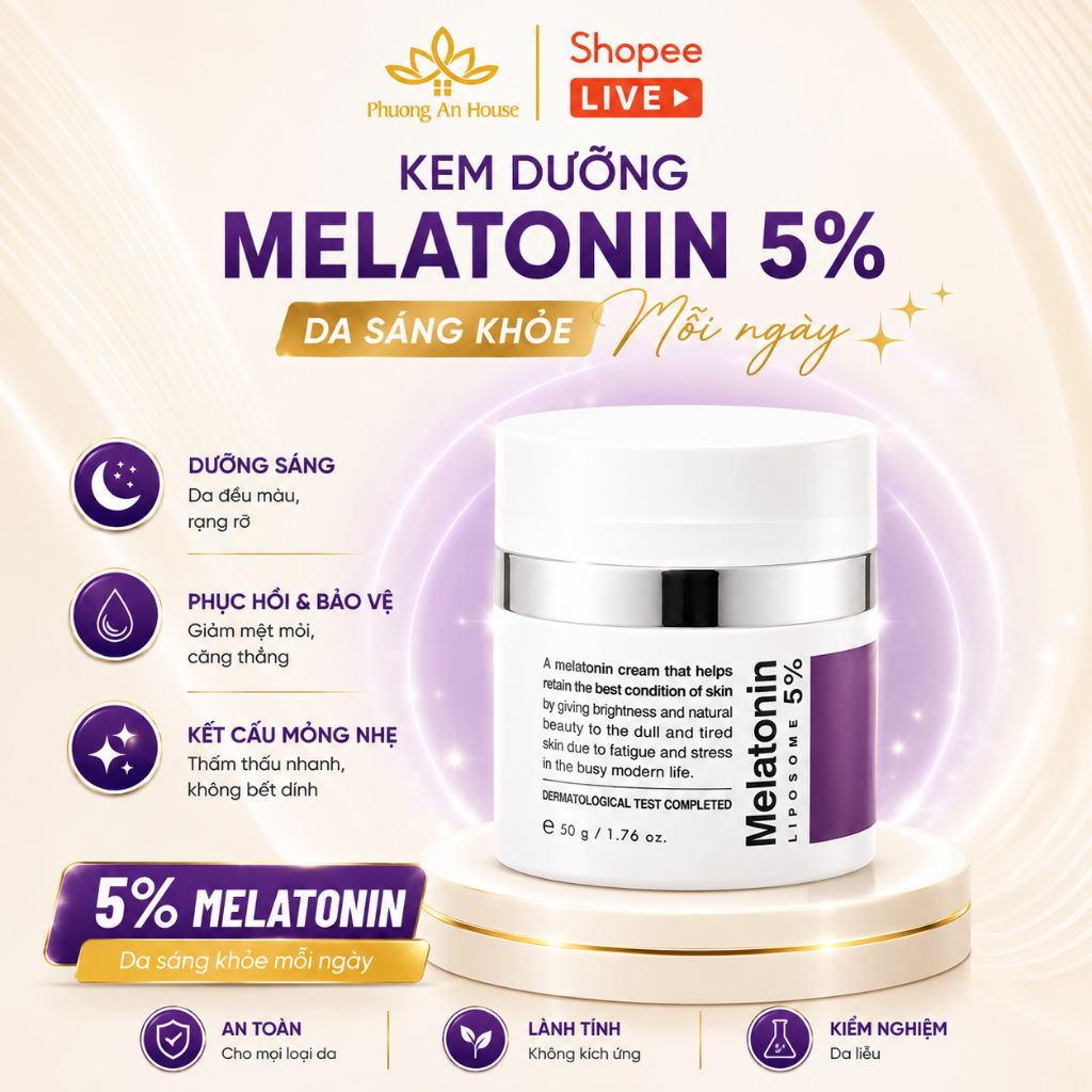 Kem Dưỡng Chống Lão Hóa Maxclinic Time Return Melatonin Cream 50g