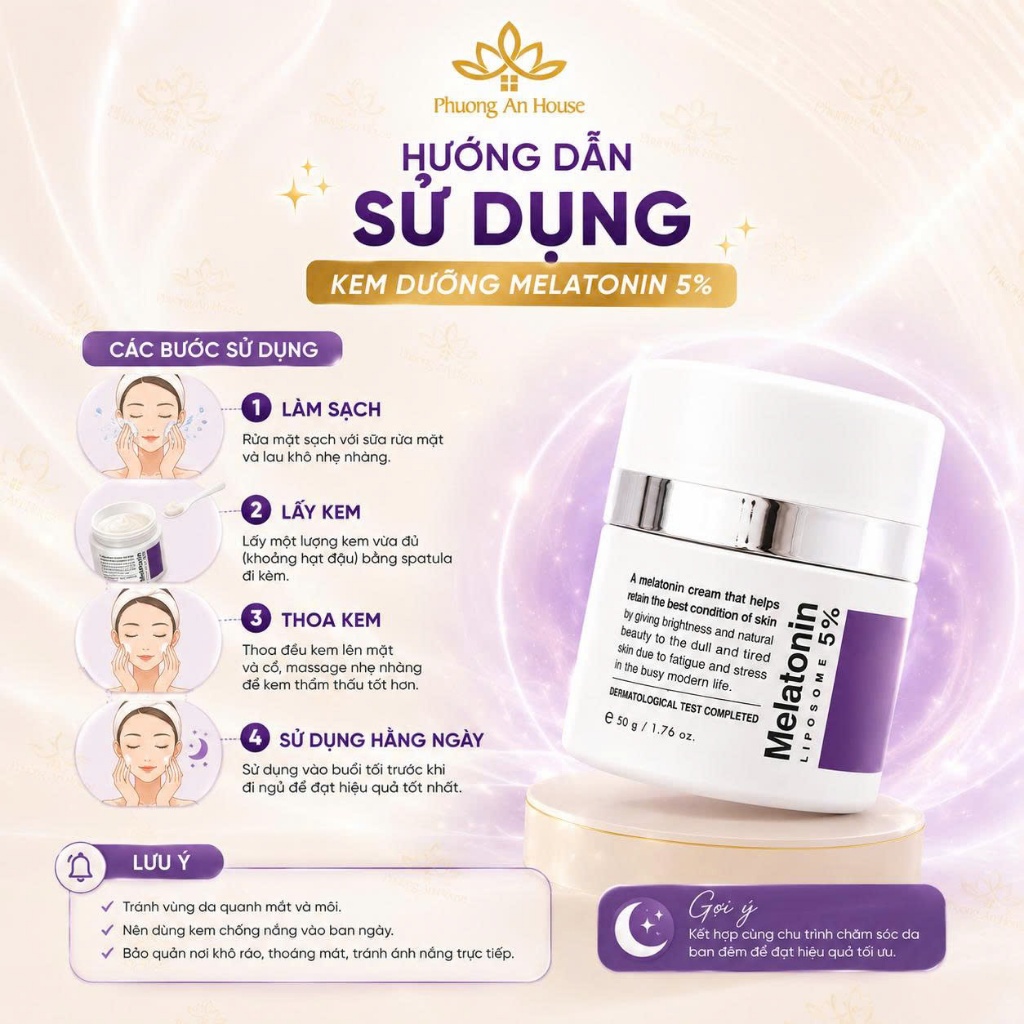 Kem Dưỡng Chống Lão Hóa Maxclinic Time Return Melatonin Cream 50g
