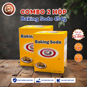 Baking Soda Solvay 454gr, nguyên liệu Ý, hạn sử dụng 3 năm, đa dụng để làm bánh, vệ sinh, khử mùi