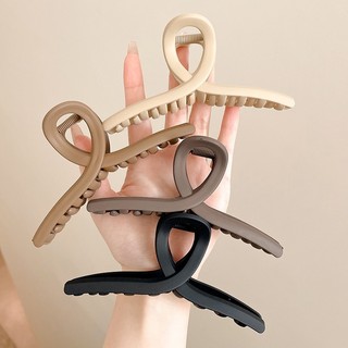 Kẹp Tóc, Kẹp Tóc Càng Cua 13cm Size Lớn Tròn Cài Tóc Sóng Nhám Acrylic Dịu Dàng Cho Nữ
