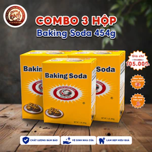 Baking Soda Solvay 454gr, nguyên liệu Ý, chính hãng, đa dụng, giá chào sàn
