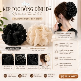 Kẹp Tóc Nơ Voan Tiểu Thư Phong Cách Hàn Quốc Size 13cm Kẹp Tóc Nơ Voan Chấm Bi Cặp Tóc Nơ Size Lớn Búi Sau Đầu Tiều Thư