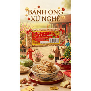 Bánh Ong Xứ Nghệ 1KG – Dẻo Thơm Kẹo Lạc Mật, Đặc Sản Làm Quà Biếu