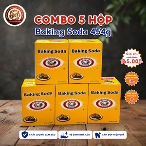 Baking soda Solvay 454gr nguyên liệu Ý, hàng chính hãng, date 3 năm, dùng làm bánh, khử mùi, vệ sinh...