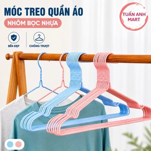 Combo 10 cái Móc treo quần áo nhôm bọc nhựa