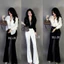 set áo sơ mi mixx quần loe New