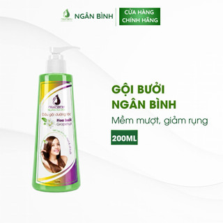 [MUA 1 TẶNG 1] Dầu gội bưởi Ngân Bình 200ml - Dưỡng tóc hoa bưởi giảm rụng