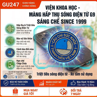 [VIỆN KHOA HỌC] Cầu Chì G9 Thanh Niên - Huy Hiệu Ngăn Sóng Điện Từ, Bảo Vệ Não Bộ & Giảm Nóng Máy
