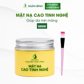 Mặt Nạ Cao Tinh Nghệ Ngân Bình 50g Mờ Thâm Dưỡng Sáng Da Hỗ Trợ Phục Hồi Da Sau Mụn