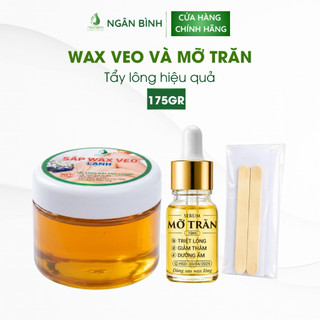 [TẶNG MỠ TRĂN] Sáp wax lông nách Ngân Bình Veo Lạnh 175g - Tẩy lông chân, bikini