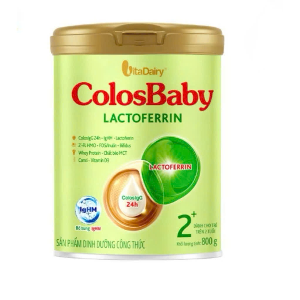 ComPo 3lon Colosbaby Lactoferrin L800g , Sữa công thức cho trẻ sinh mổ, tăng cường miễn dịch. Vitadairy.