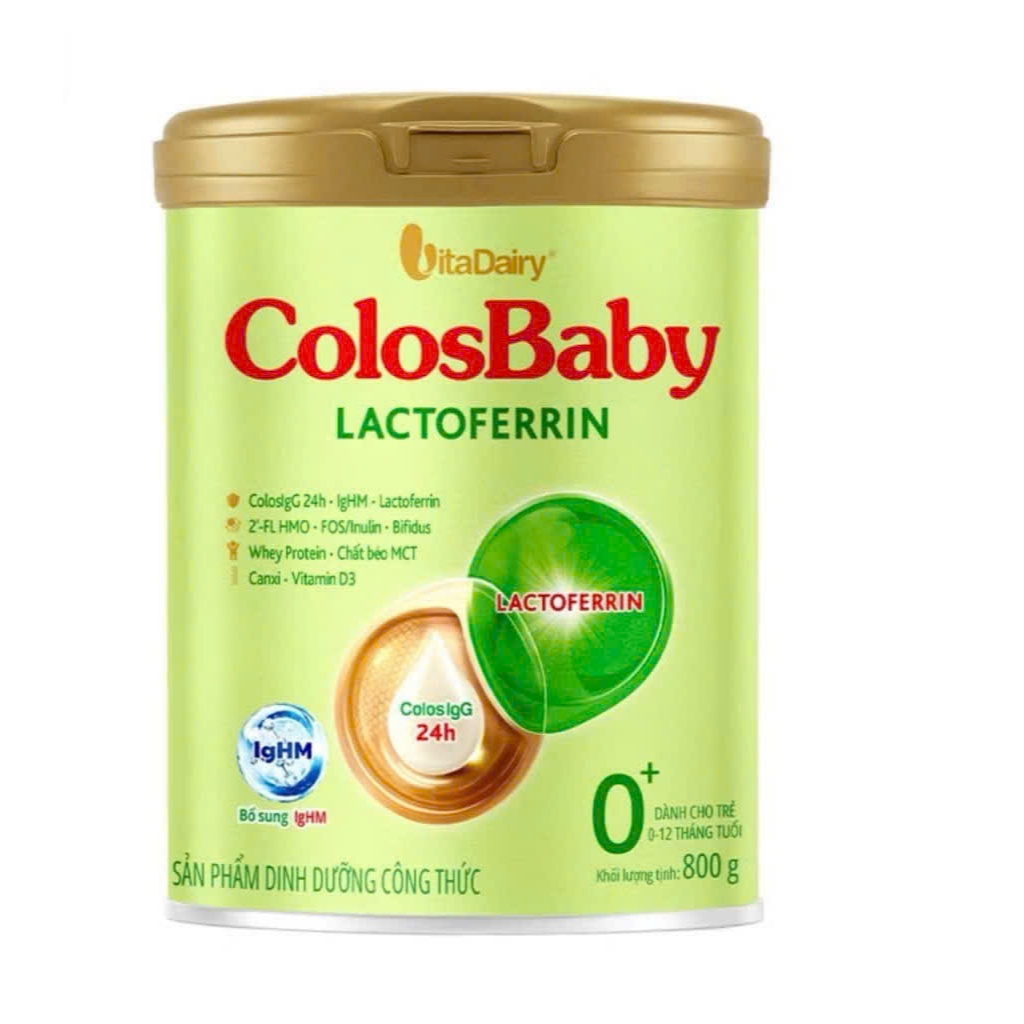 ComPo 3lon Colosbaby Lactoferrin L800g , Sữa công thức cho trẻ sinh mổ, tăng cường miễn dịch. Vitadairy.