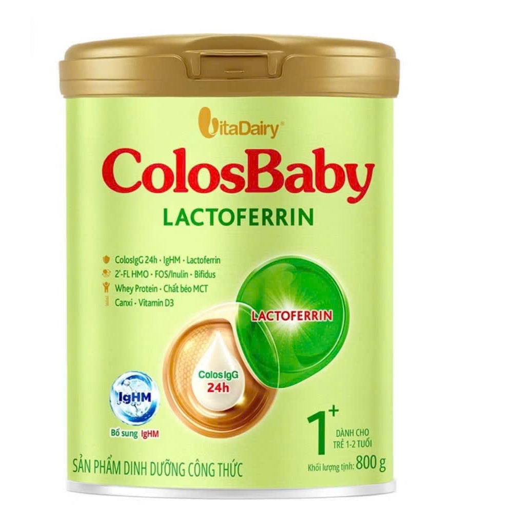 ComPo 3lon Colosbaby Lactoferrin L800g , Sữa công thức cho trẻ sinh mổ, tăng cường miễn dịch. Vitadairy.