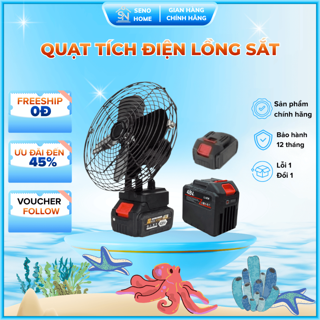 [Quà Tặng] + Quạt Tích Điện Lồng Sắt Pin MAKITA, Sử Dụng 4-10h, Làm Mát Cực Nhanh Dùng Được Cho Mọi Trường Hợp